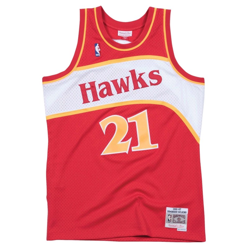 Camiseta NBA Hardwood Classics Swingman Dominique Wilkins en Atlanta Hawks