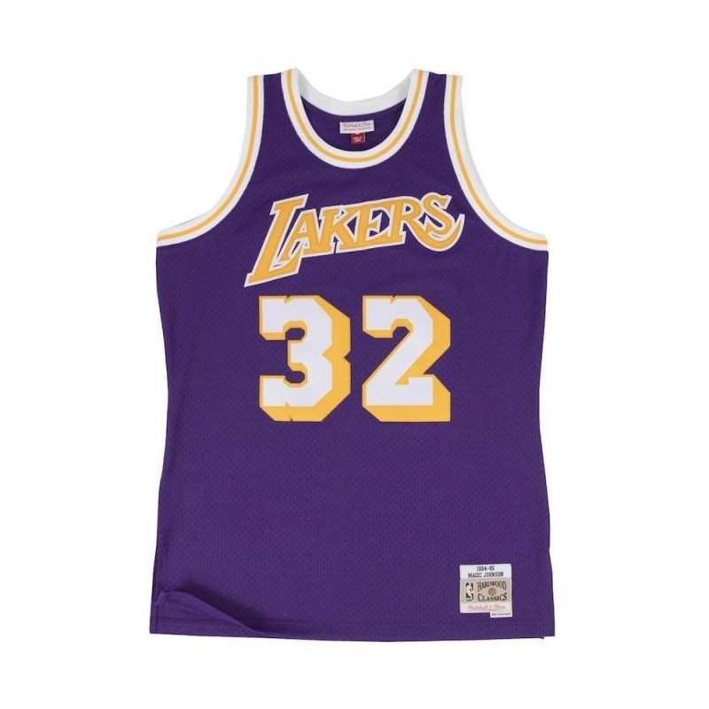 Swingman NBA Hardwood Classics Mitchell&Ness Magic Johnson Los Angeles Lakers Morada