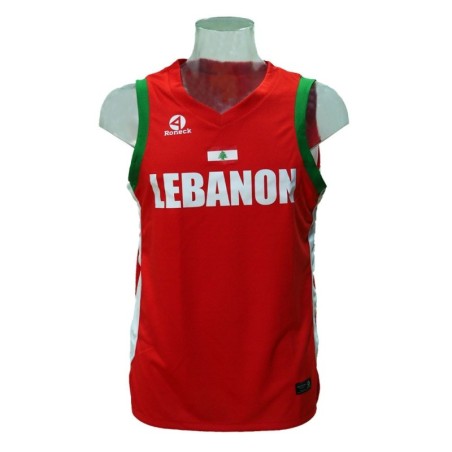 Camiseta Oficial FIBA de la Selección de Baloncesto de Líbano