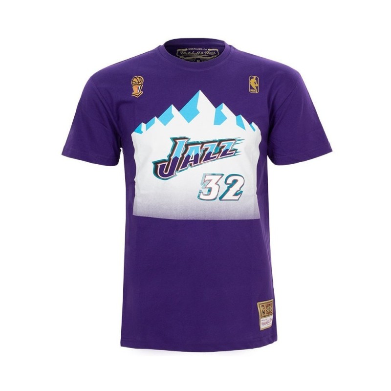 Camiseta M&N KARL MALONE UTAH JAZZ