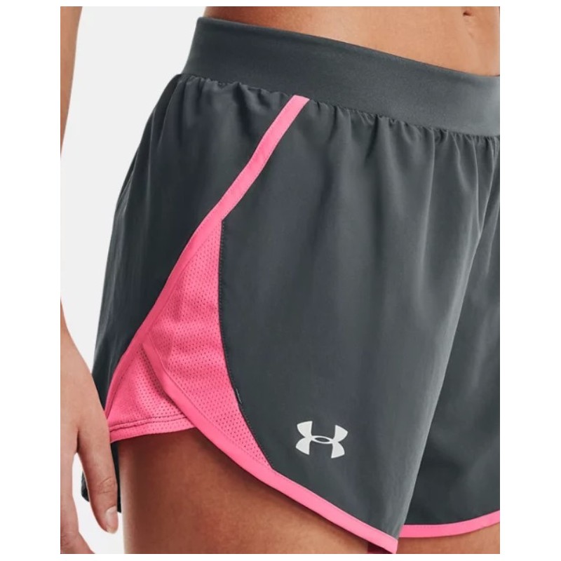 Pantalon Corto Femenino Gris Y Rosa Underarmour