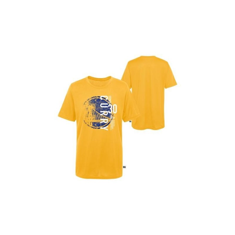 Camiseta Niños NBA Stephen Curry Warriors Amarilla