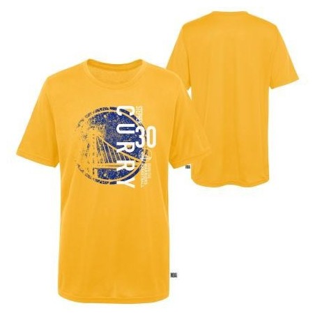 Camiseta Niños NBA Stephen Curry Warriors Amarilla