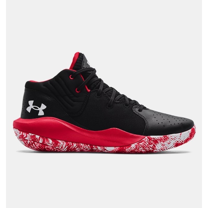 Zapatilla de Baloncesto Under Armour UA GS Jet 21 Negro Rojo