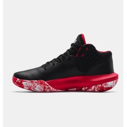 Zapatilla de Baloncesto Under Armour UA GS Jet 21 Negro Rojo 2