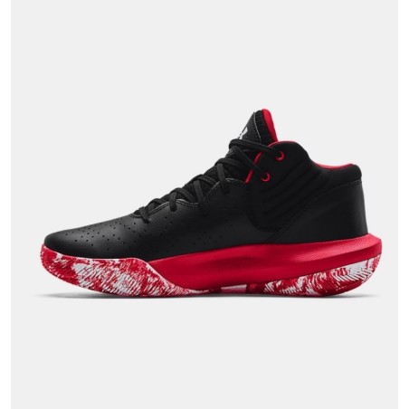 Zapatilla de Baloncesto Under Armour UA GS Jet 21 Negro Rojo