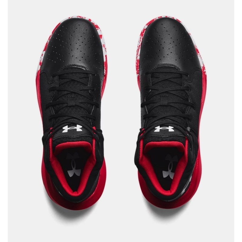 Zapatilla de Baloncesto Under Armour UA GS Jet 21 Negro Rojo