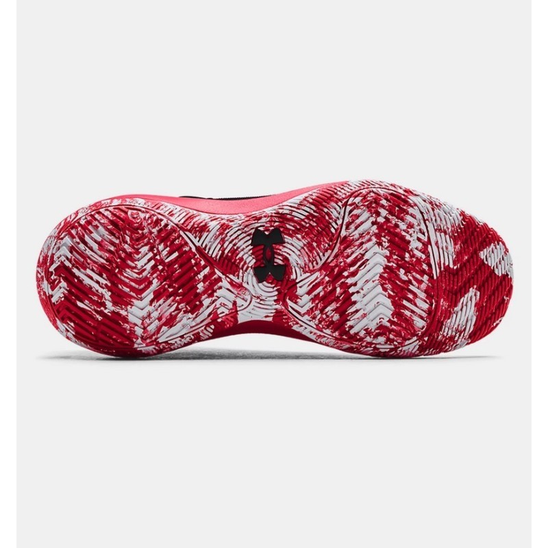 Zapatilla de Baloncesto Under Armour UA GS Jet 21 Negro Rojo