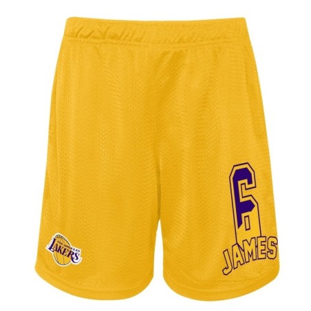 Pantalon Corto No Joke Active Lebron James Lakers amarillo
