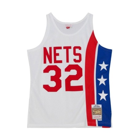 Swingman NBA Julius Erving New York Nets Blanca 1973-74