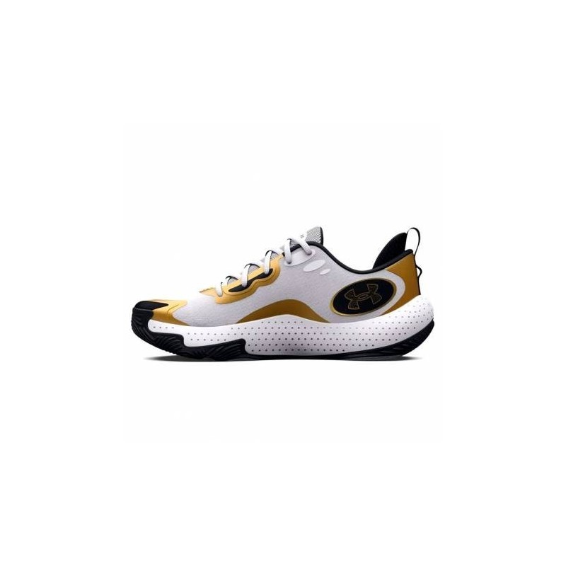 Zapatilla de Baloncesto  Under Armour Spawn 5 White And Gold