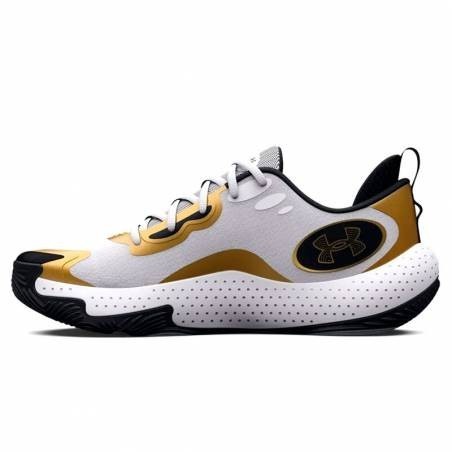 Zapatilla de Baloncesto  Under Armour Spawn 5 White And Gold