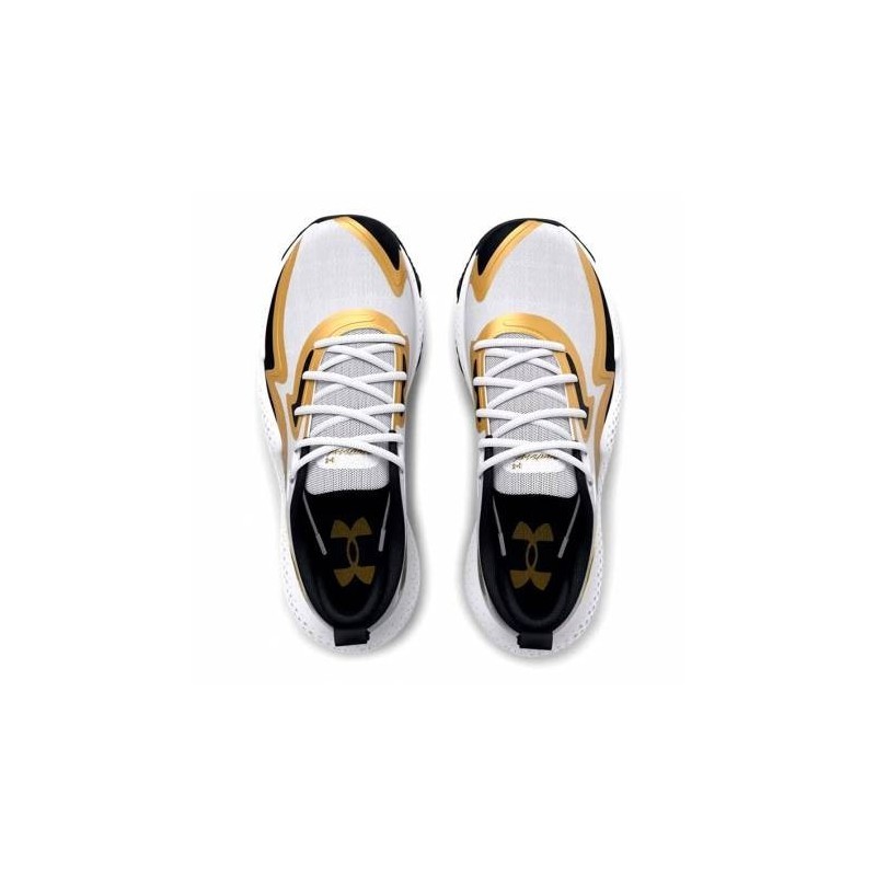 Zapatilla de Baloncesto  Under Armour Spawn 5 White And Gold