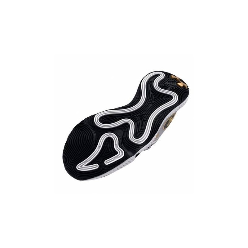 Zapatilla de Baloncesto  Under Armour Spawn 5 White And Gold