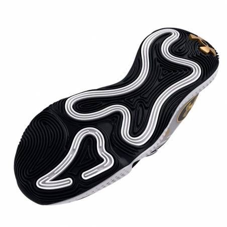 Zapatilla de Baloncesto  Under Armour Spawn 5 White And Gold