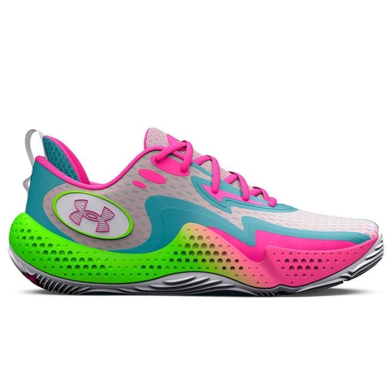 Zapatilla Under Armour Spawn 5 "Pink And Green"