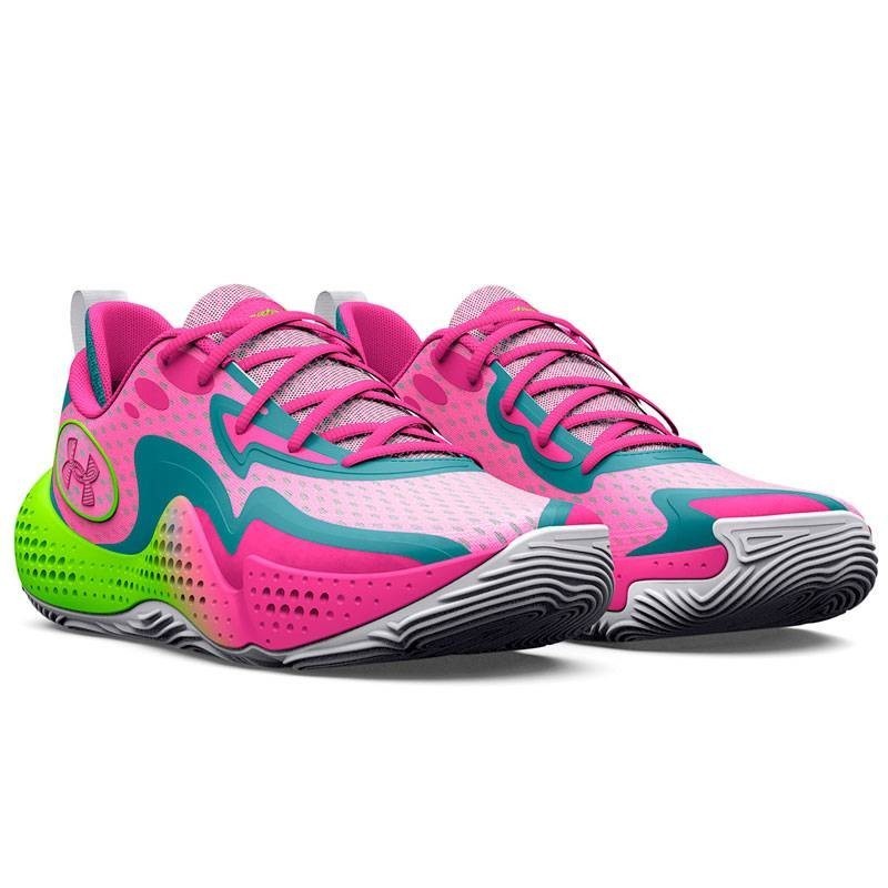 Zapatilla Under Armour Spawn 5 "Pink And Green"