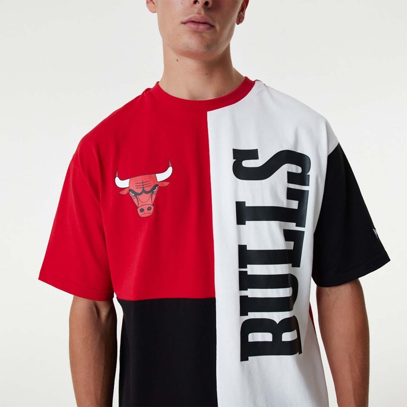 Camiseta NBA Cut And Sew Oversized Chicago Bulls
