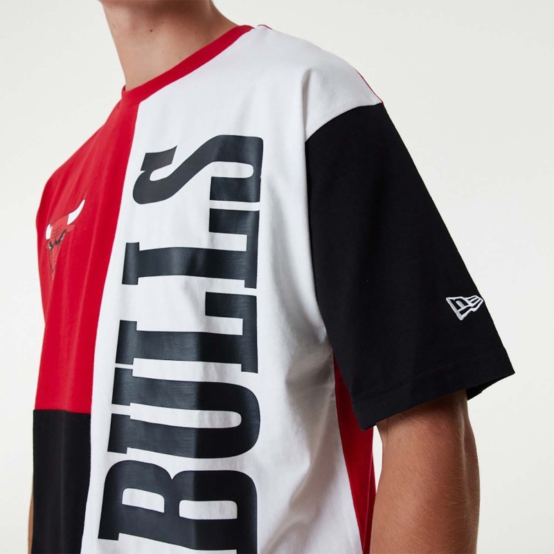 Camiseta NBA Cut And Sew Oversized Chicago Bulls