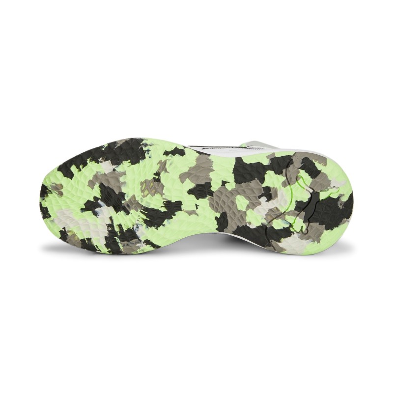 Zapatilla de Baloncesto Puma Playmaker Pro Mid "Blanca y Gris"