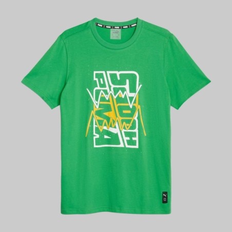 Camiseta Manga Corta Puma Hoops Verde
