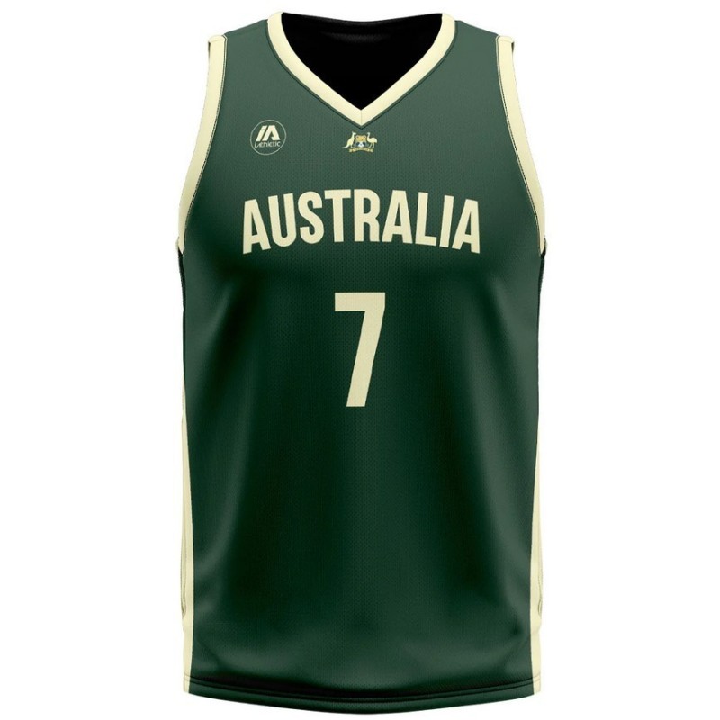 Camiseta de Baloncesto FIBA Australia Joe Ingles Verde