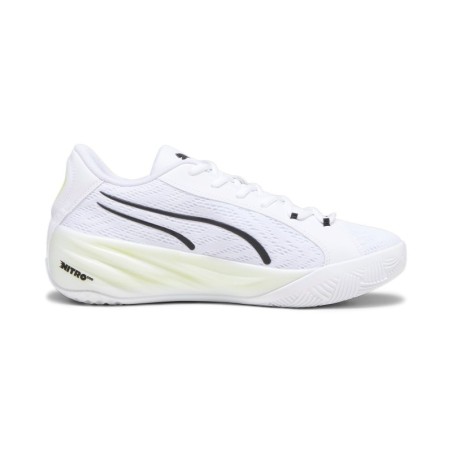 Zapatilla de Baloncesto Puma All Pro Nitro "Blanca y Lima"