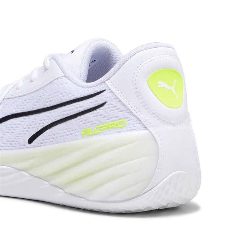 Zapatilla de Baloncesto Puma All Pro Nitro "Blanca y Lima"