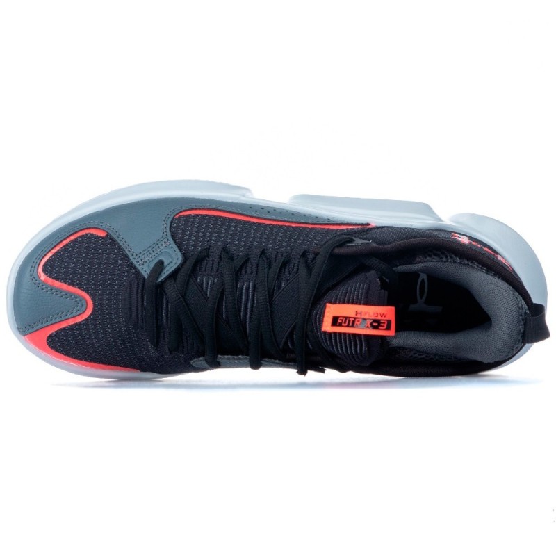 Zapatilla UA Flow Futr x3 Gris y Negra Under Armour
