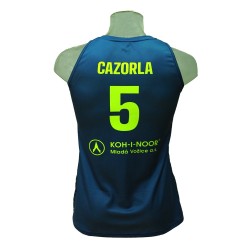 Camiseta Femenina Maite Cazorla ZVVZ USK Praha Azul 2