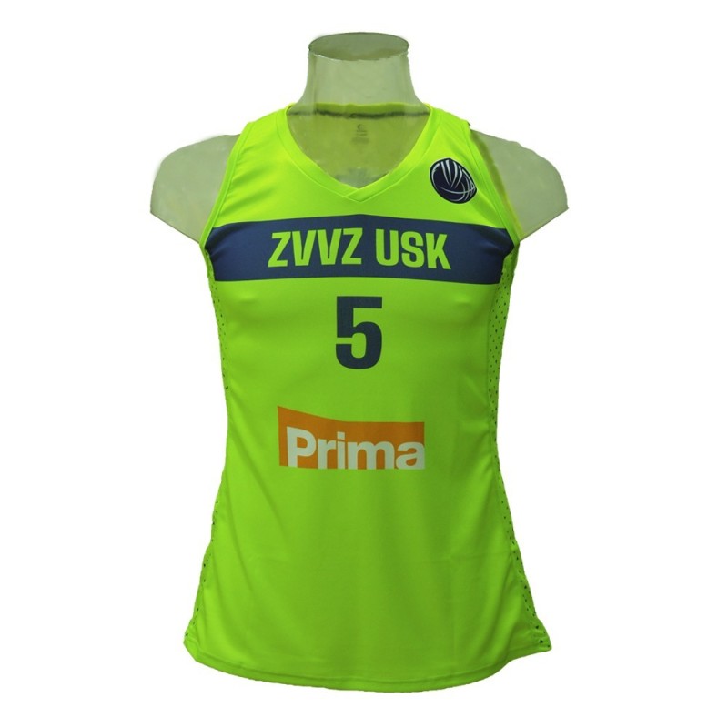 Preventa Camiseta Femenina Maite Cazorla ZVVZ USK Praha Amarilla