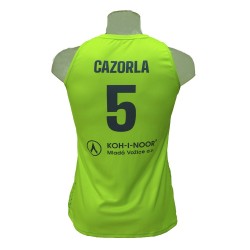 Camiseta Femenina Maite Cazorla ZVVZ USK Praha Amarilla 2