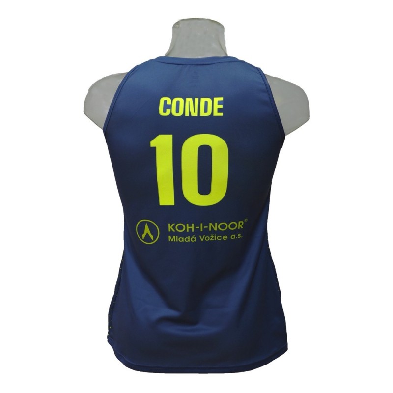 Camiseta Femenina María Conde ZVVZ USK Praha Azul