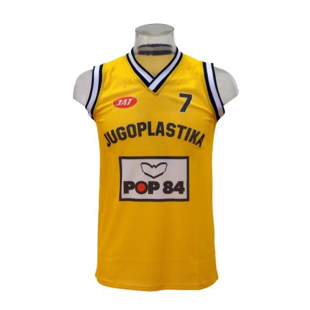 Camiseta Réplica Toni Kukoc Jugoplastika Amarilla