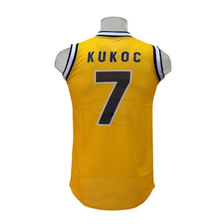 Camiseta Réplica Toni Kukoc Jugoplastika Amarilla