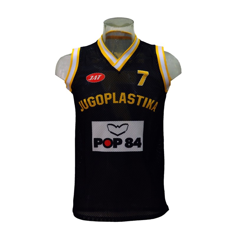 Camiseta Réplica Toni Kukoc Jugoplastika Negra