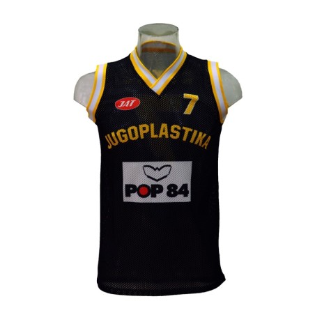 Camiseta Réplica Toni Kukoc Jugoplastika Negra