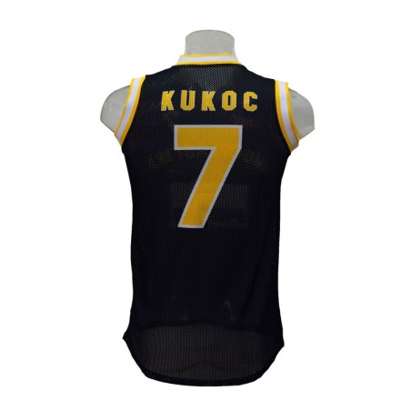 Camiseta Réplica Toni Kukoc Jugoplastika Negra