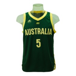 Camiseta de Baloncesto FIBA Australia Patty Mills Verde Mundial 2023