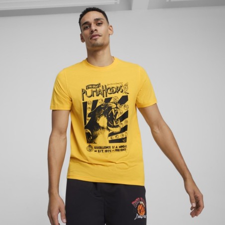 Camiseta Hoops Puma Amarilla