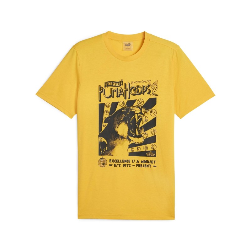 Camiseta Hoops Puma Amarilla