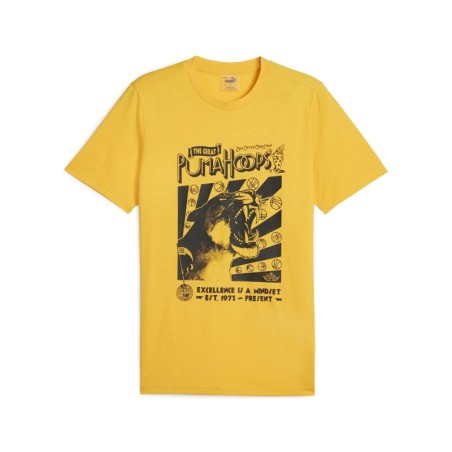 Camiseta Hoops Puma Amarilla