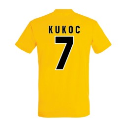 Camiseta N&N FIBA Kukoc Jugoplastika Amarilla 2