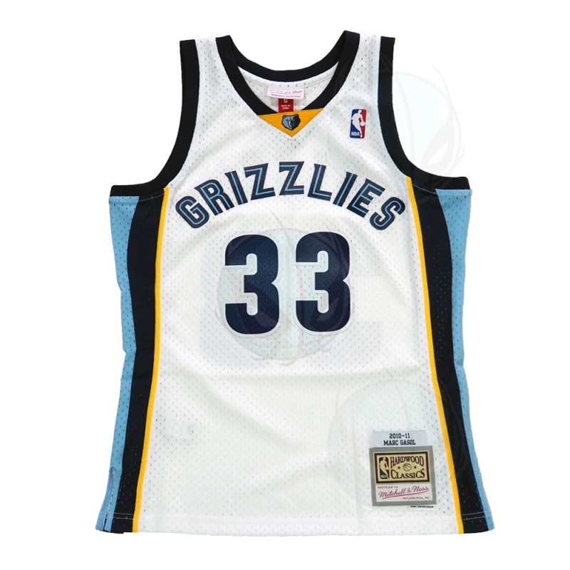 Swingman NBA Marc Gasol Memphis Grizzlies Blanca 2010-2011