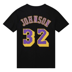 NBA Name & Number Magic Johnson Los Angeles Lakers Tee 2