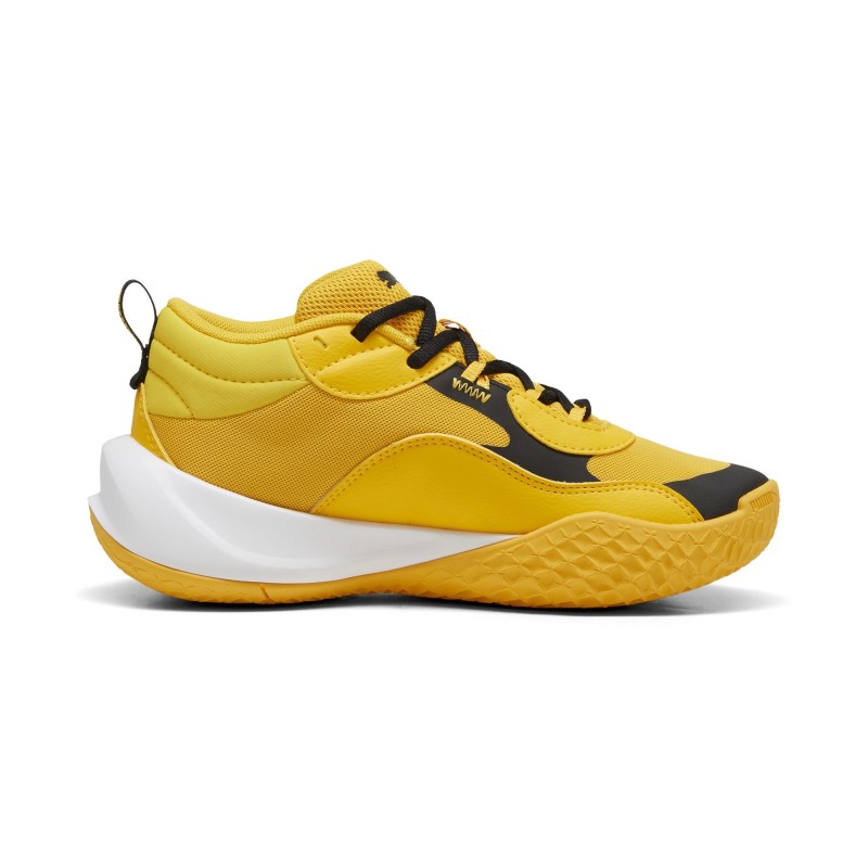 Zapatilla de Baloncesto Puma Playmaker Pro Jr Amarilla y Negra