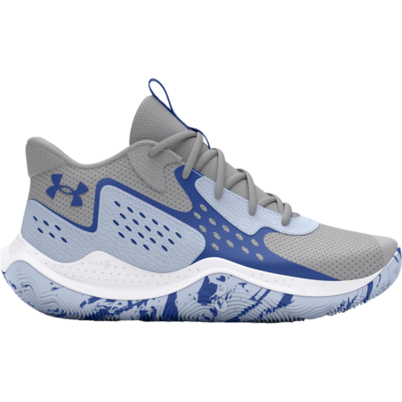 Zapatilla de Baloncesto Niños Under Armour UA GS Jet 23 Gris y Azul