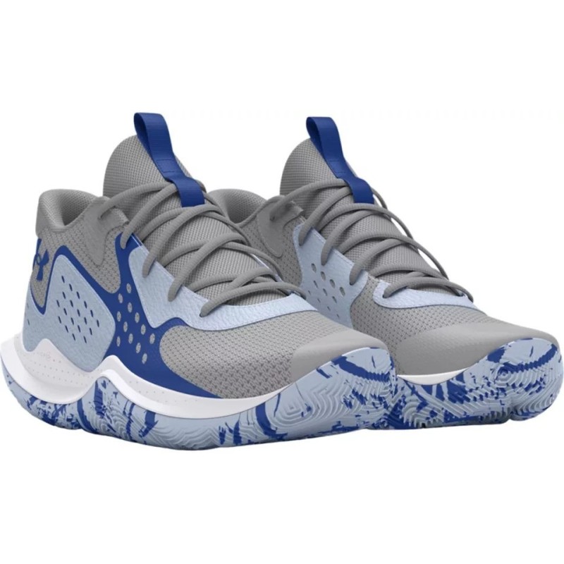 Zapatilla de Baloncesto Niños Under Armour UA GS Jet 23 Gris y Azul