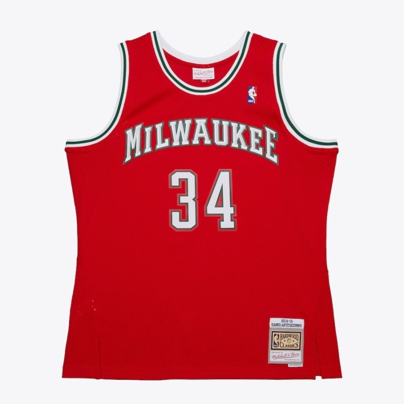 Swingman NBA Giannis Antetokounmpo Milwaukee Bucks Roja 2014/15