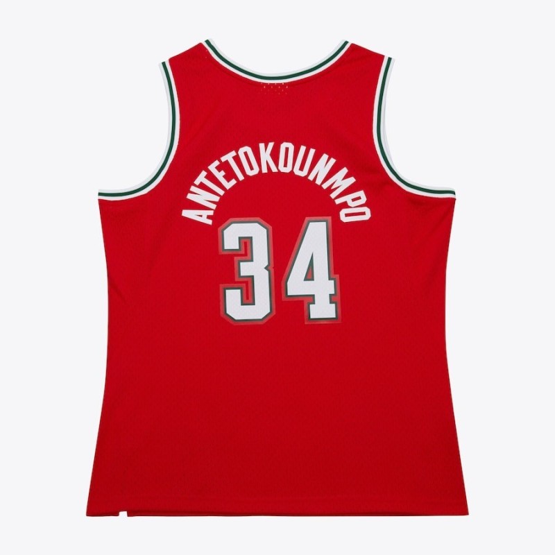 Swingman NBA Giannis Antetokounmpo Milwaukee Bucks Roja 2014/15